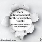 Kostenfreie Aufmerksamkeit für Ihr christliches Projekt mehr Aufmerksamkeit