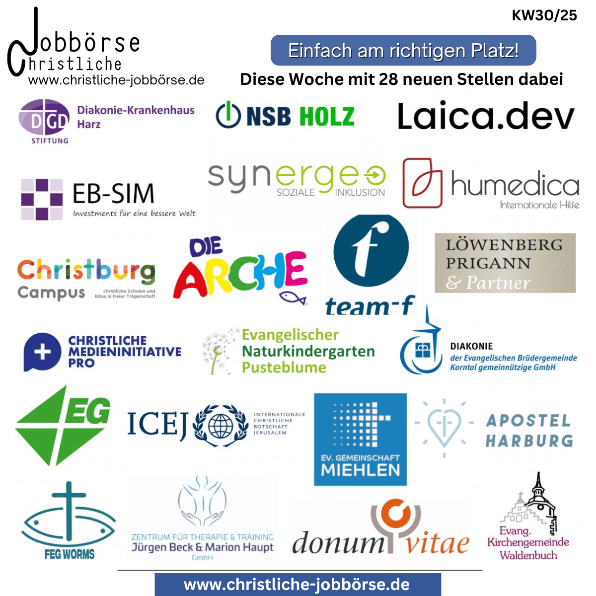 Jobs der Woche 3025
