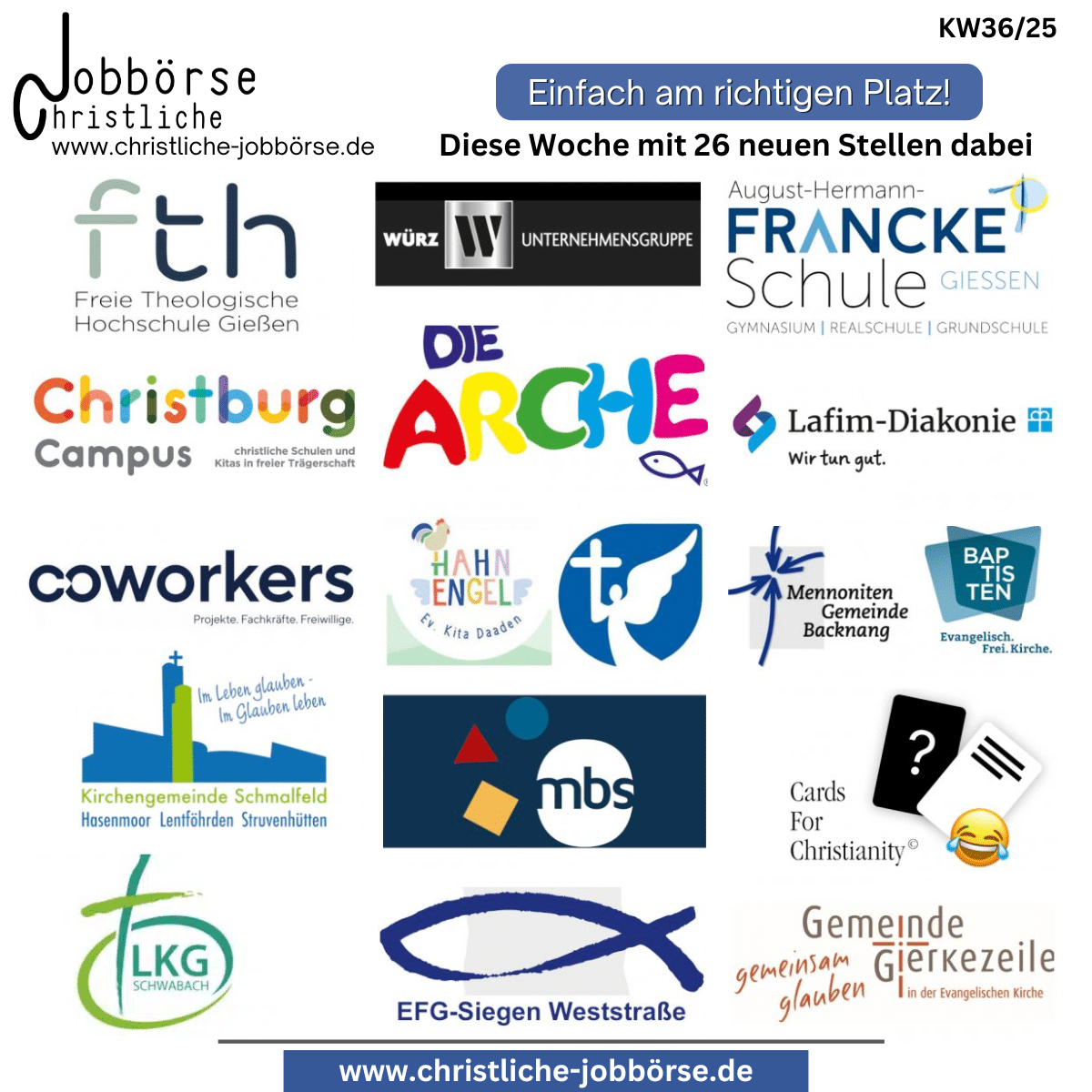 Jobs der Woche 3625
