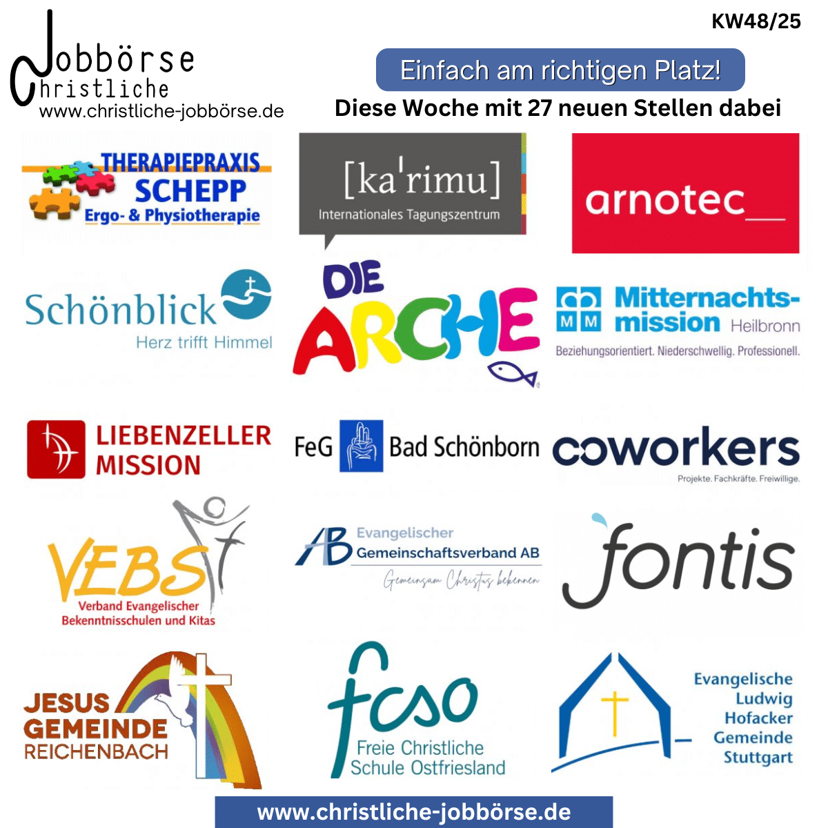 Jobs der Woche 4825 (Beitrag)