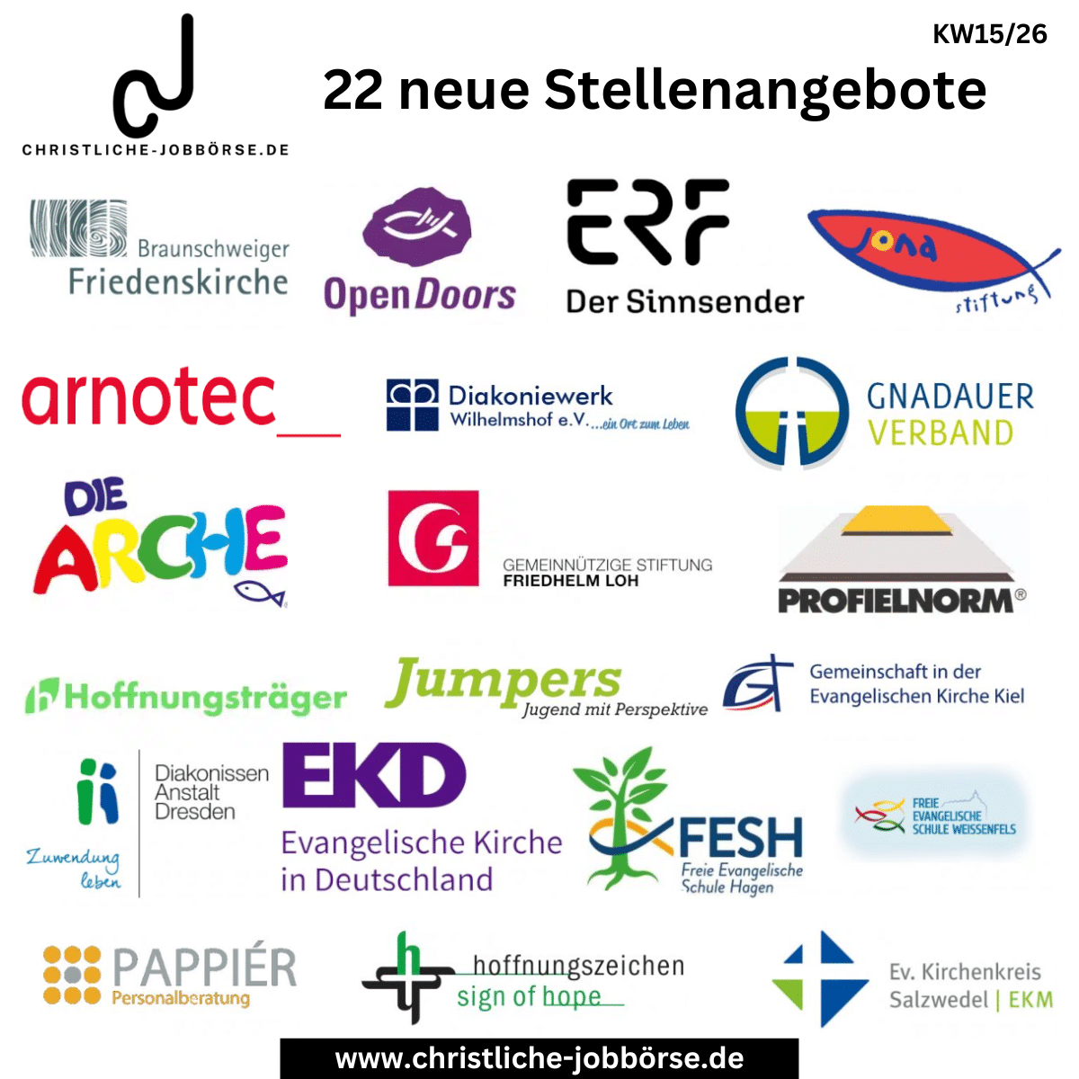 Jobs der Woche 1526 (Beitrag)