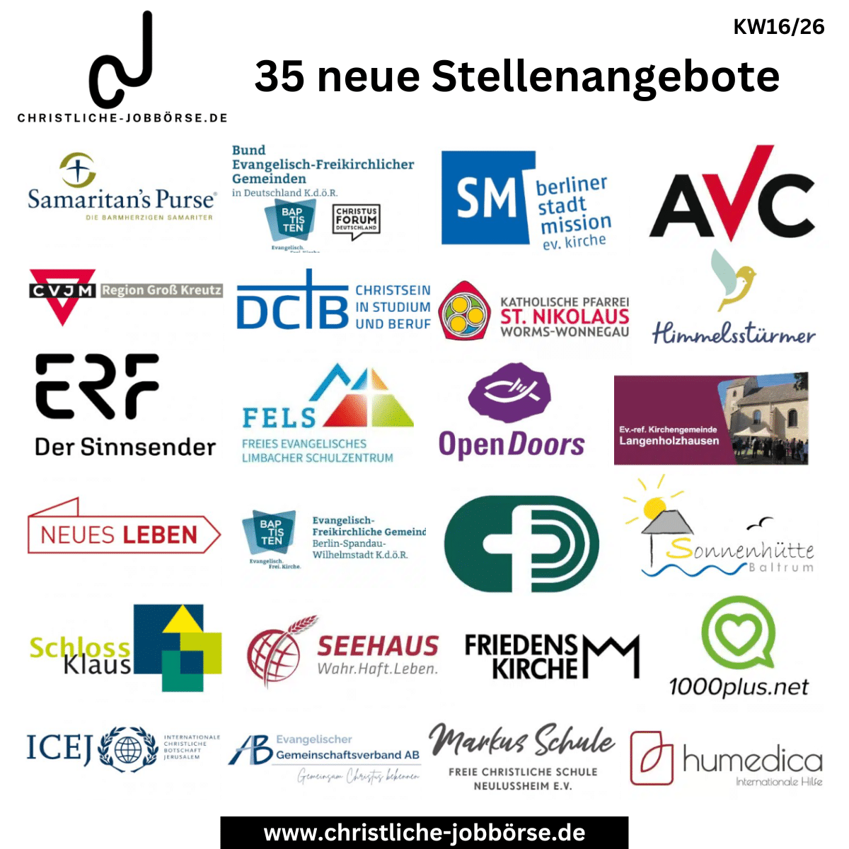 Jobs der Woche 1626 (Beitrag)