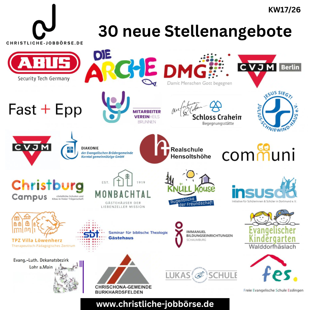 Jobs der Woche 1726 (Beitrag)