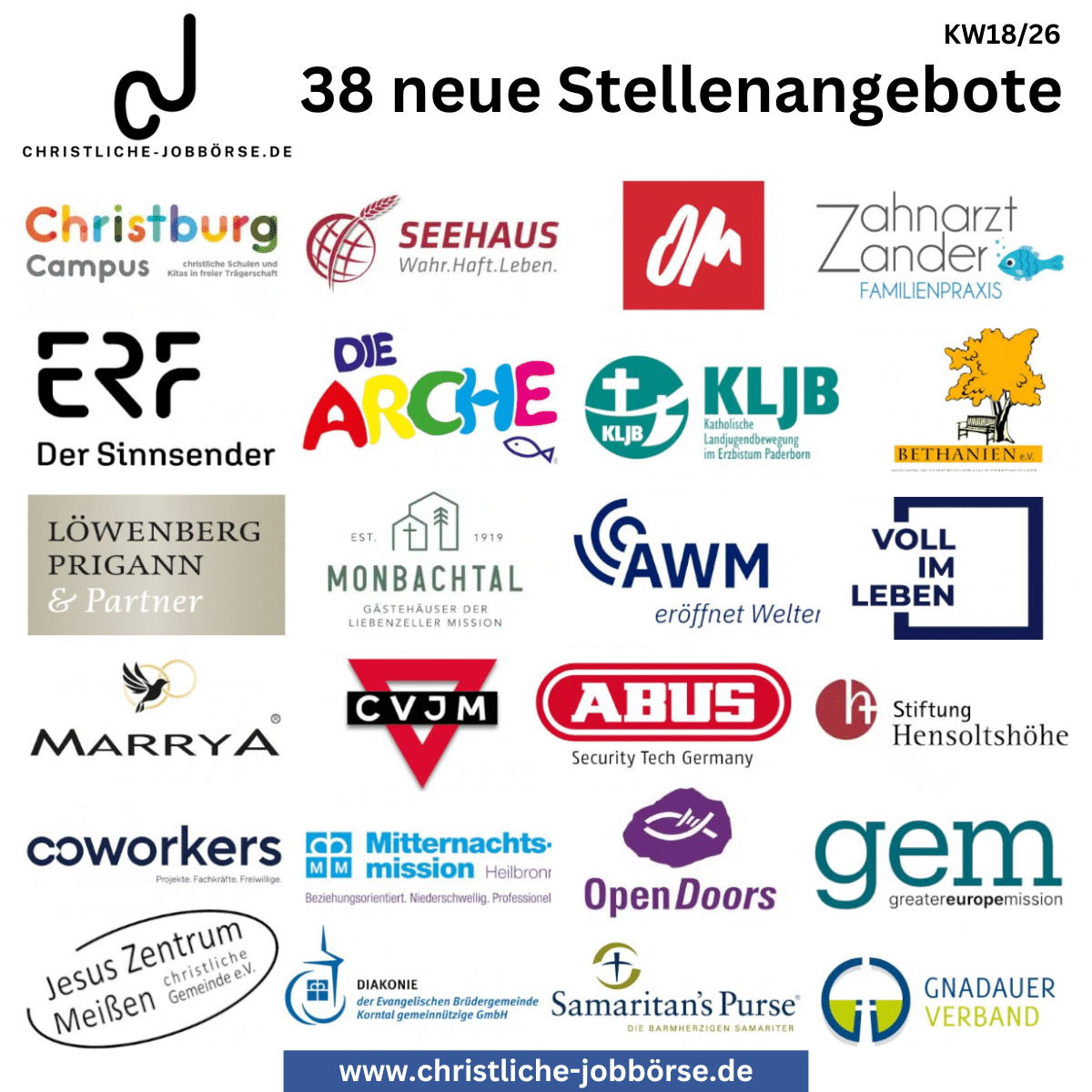 Jobs der Woche 1826 (Beitrag)