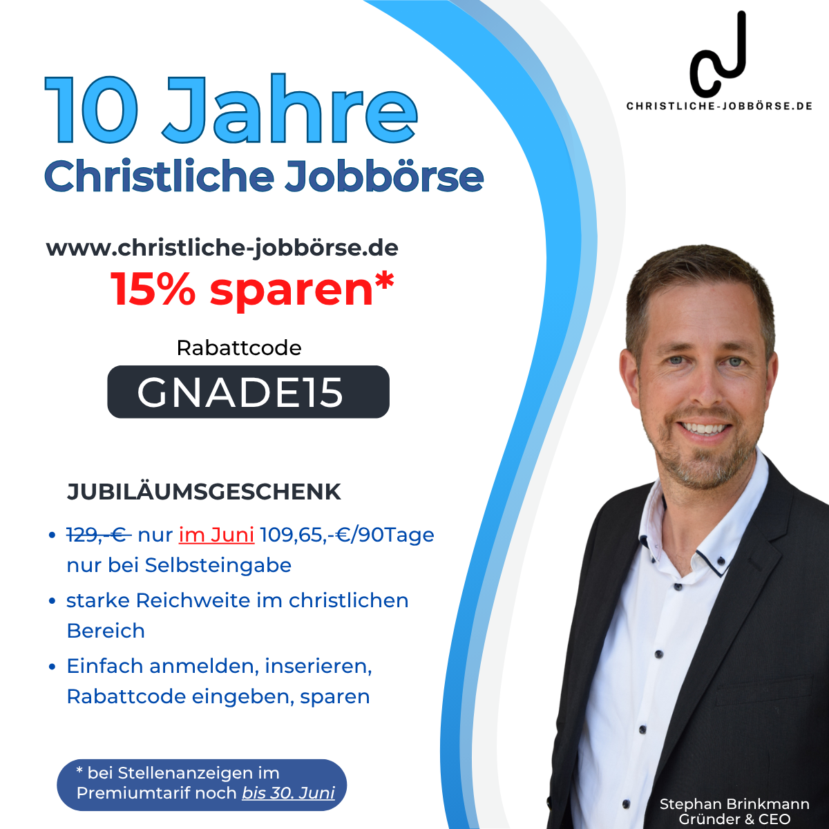 Jubiläum Rabatt Aktion